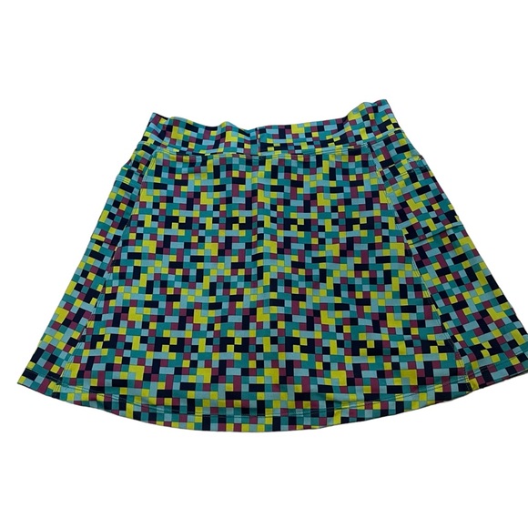 Runningskirts.com Blue Pixel Athletic Skirt Wide Waistband, Sz 2 - Picture 4 of 15